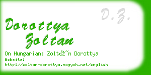 dorottya zoltan business card